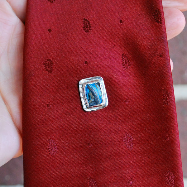 Rainbow Siliceous Tie Tack