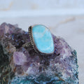 Larimar and Sterling Silver Ring