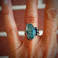 Labradorite and Sterling Silver Ring