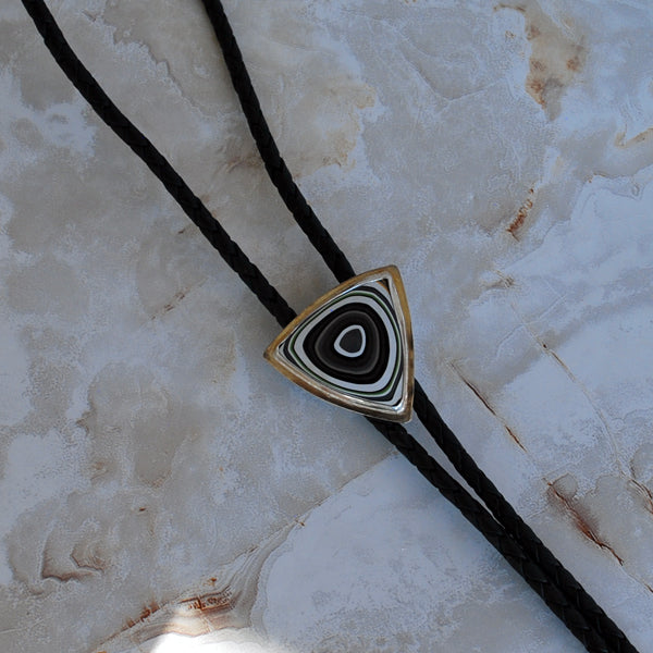 Fordite Bolo Tie