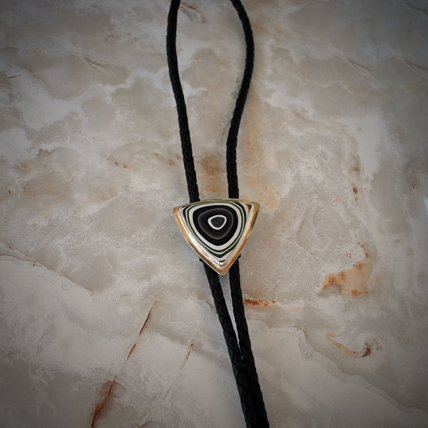 Fordite Bolo Tie