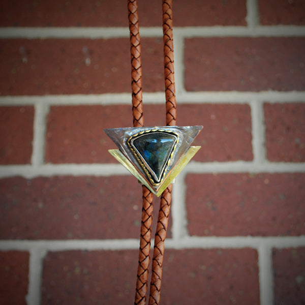 Labradorite Bolo Tie