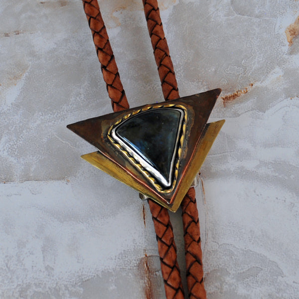 Labradorite Bolo Tie