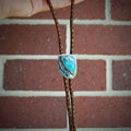 Larimar and Sterling Silver Bolo Tie